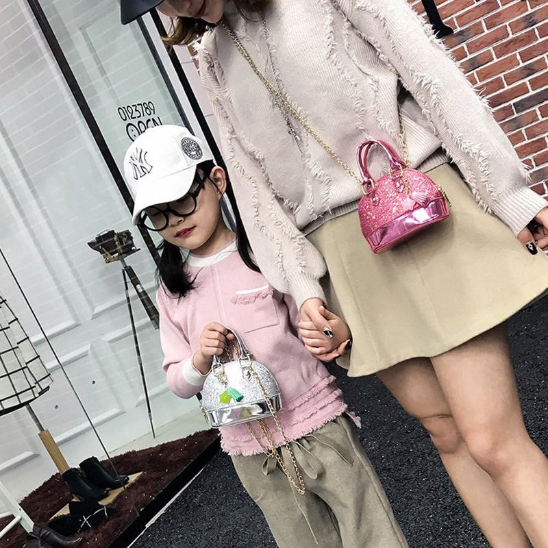 Dukars Little Girls' Sequins Handbags Princess Crossbody Bag Mini Satchel Gifts For Girls Toddler Kids - Image 4